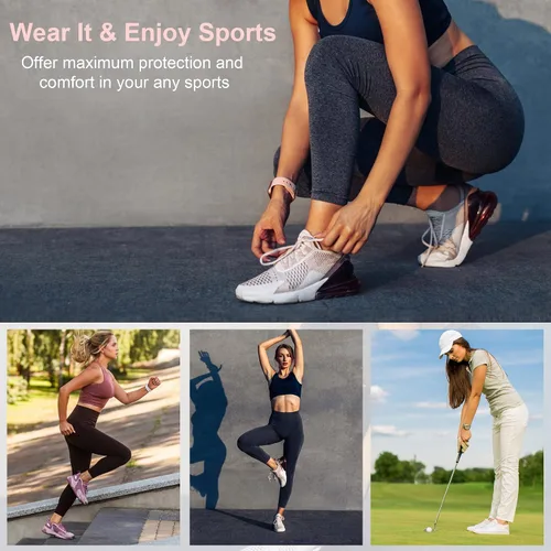 Vista 7 de Amutost Calcetines deportivos para mujer, calcetines de corte bajo para el tobillo, 5-6 pares