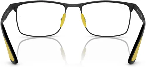 Vista 4 de Ray-Ban Rx6516m Scuderia Ferrari Collection - Marco rectangular para gafas graduadas, Negro matelente de demostración.