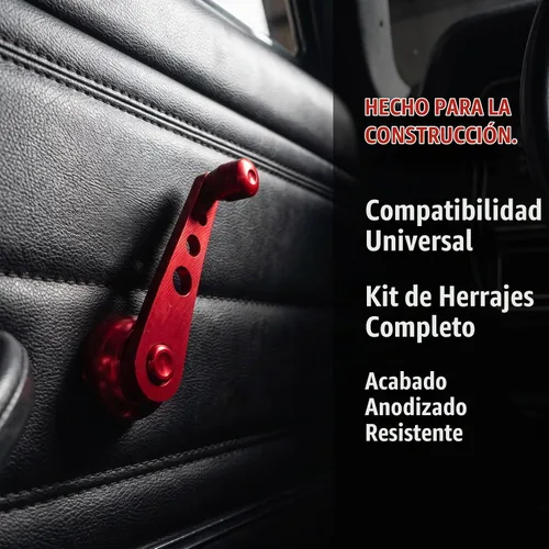 Vista 7 de BESPORTBLE Juego universal de reemplazo de manivela de ventana de automóvil con 3 adaptadores, accesorios de montaje y clip de retención