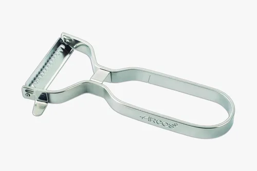 Vista 2 de ARCOS Julienne Peeler. Cortador profesional cromado. Herramienta de cocina de acero inoxidable de 5.5 pulgadas para corte preciso. Gadget de chef