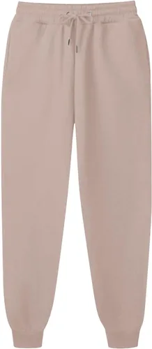 Vista 4 de Pantalones deportivos de forro polar para mujer, holgados, casuales, de cintura alta, para entrenamiento, atléticos, con parte inferior de cincha