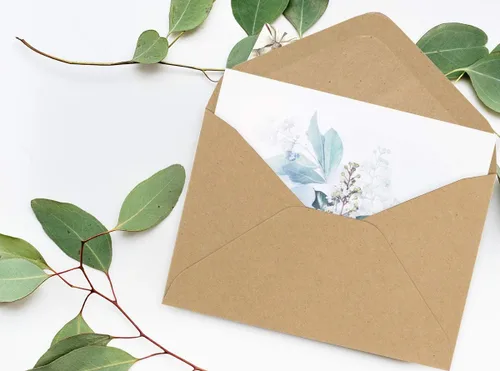 Vista 4 de ValBox 100 sobres de papel kraft marrón de 4.1 x 2.75 pulgadas, pequeños bolsillos sobre para tarjetas de regalo, tarjetas de notas pequeñas