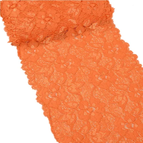 Vista 10 de MSCFTFB Cinta bordada de flores de encaje elástico de 5 yardas de ancho de 6.3 pulgadas de ancho para decoración de ropa, manualidades, boda, baby