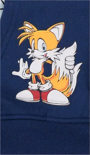 Vista 4 de Sudadera con capucha Sonic The Hedgehog para niños, con capucha de Sonic & Tails, tallas 4-20