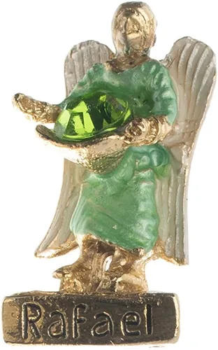 Vista 3 de Juego de figuras de ángel de 1 pulgada (1.0 in) con mini estatua de cristal, protección semanal