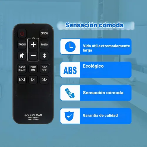 Vista 7 de COV33552438 Reemplazo remoto para LG Sound Bar SK1