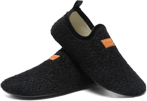 Vista 26 de QZKDM - Pantuflas ligeras antideslizantes para casa, para ponerse sin ayuda, para caminar descalzo, para ejercicio en casa y yoga, para hombres