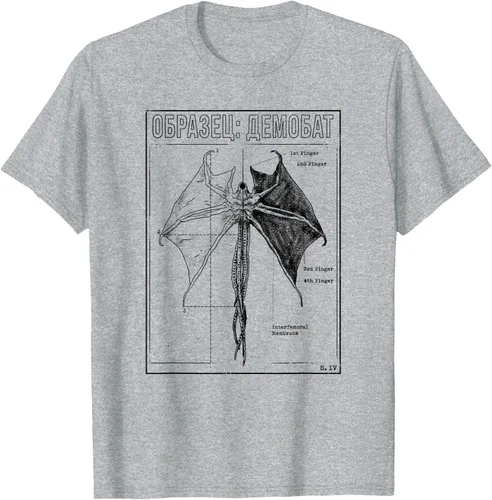 Vista 9 de Stranger Things 4 Demobat Biology Camiseta, Blanco, S