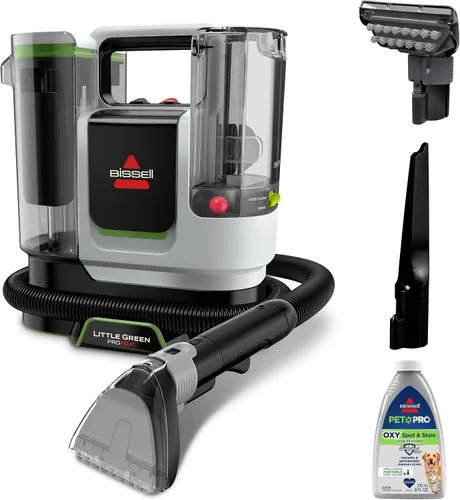 Vista 12 de BISSELL® Little Green® Max Pet Limpiador Profundo Portátil para Alfombras y Tapicería, Detallador para Carro/Auto, con Herramienta Autolimpiante