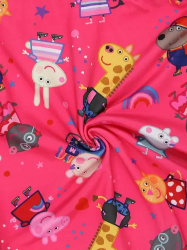 Vista 6 de Peppa Pig Vestido ultra suave ajustado y acampanado para niñas pequeñas (3T, rosa), Rosado