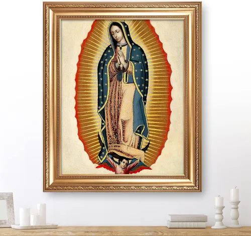 Vista 26 de Anunciación de Leonardo da Vinci Reproducciones de arte clásico, impresiones en lienzo giclée para decoración del hogar, 16 x 30 pulgadas
