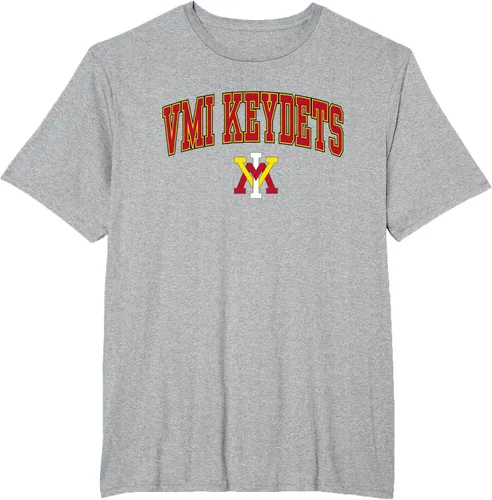 Vista 17 de Camiseta con licencia oficial de VMI Keydets Arch Over, Blanco