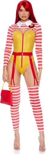 Vista 6 de Forplay Disfraz sexy de comida rápida para mujer, talla Me Up, multicolor