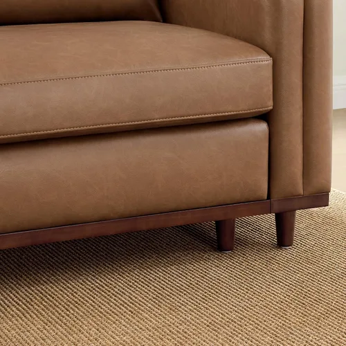 Vista 8 de CHITA 118" Sofá Modular Seccional Convertible de Lujo Super Grande en Forma de L, Sofá Moderno Relleno de Plumón Certificado FSC, Sofá de Nube