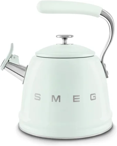 Vista 15 de Smeg Tetera silbante Retro para estufa – 2.4L (Negro)