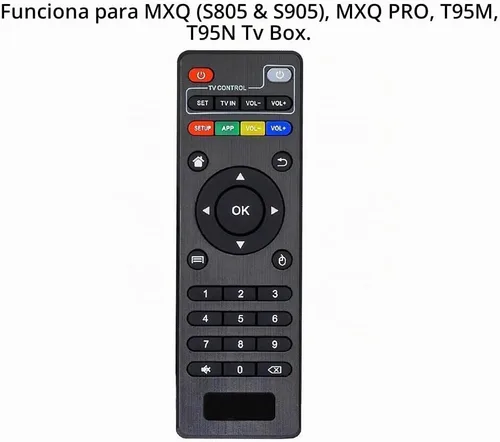 Vista 2 de Mando a distancia de repuesto para MXQ (Amlogic S805/S905), MXQ PRO, T95N, M8C, M10, M8S, T95M, X96 mini, H96 Pro Android TV Box