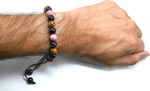 Vista 4 de Pulsera del zodiaco de cristales curativos