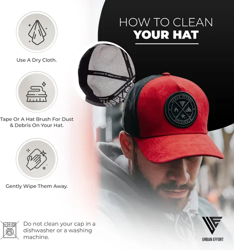 Vista 72 de Urban Effort Gorra trasera de malla, para hombres y mujeres, gorra de béisbol de 5 paneles, gran cierre a presión para caza y senderismo