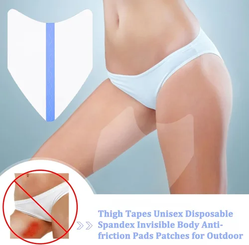 Vista 5 de Adhesivo interior antirozaduras en el muslo, almohadilla antifricción para la prevención de los muslos, cintas invisibles para muslos, parches