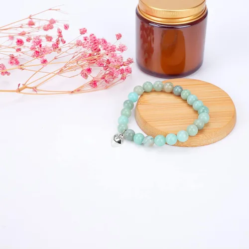 Vista 3 de Get Well Soon Regalos para mujeres, Life is Tough but So Are You Inspirador Pulsera de piedra natural para hombres, adolescentes y niñas