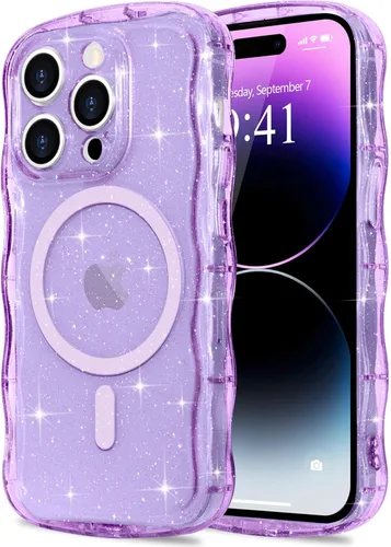 Vista 212 de Pepmune Funda magnética para iPhone 17 Pro Max, color rosa