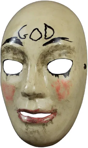 Vista 2 de The Purge Anarchy God - Máscara moldeada por inyección color blanco Blanco