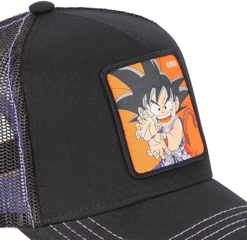 Vista 3 de Capslab Goku Dragon Ball - Gorra de camionero negra
