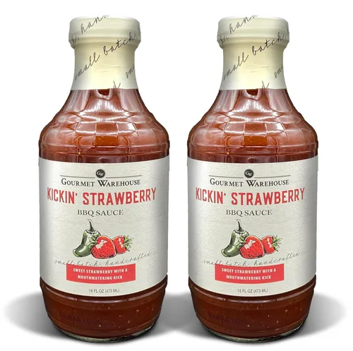 Vista 11 de Gourmet Warehouse Salsas para barbacoa, 16 onzas líquidas, paquete de 2 (barril de bourbon)