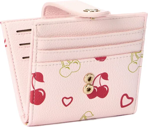 Vista 18 de BOSTANTEN - Billetera delgada para mujer, pequeña, con bloqueo RFID, tarjetero de cuero plegable con cremallera y bolsillo para monedas, Pequeña
