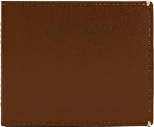 Vista 8 de Fossil Billetera plegable de cuero para hombre con ventana de identificación abatible para hombres