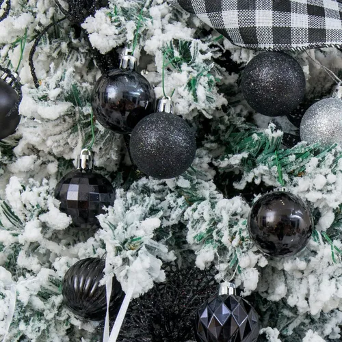 Vista 3 de XmasExp 24 Adornos de Bolas de Navidad Irrompibles Esferas Colgantes para Árbol de Navidad Decoraciones Perfectas para Decoraciones de Halloween
