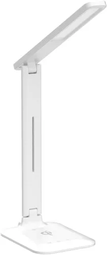 Vista 4 de Lámpara de escritorio OttLite Charge Up LED con carga inalámbrica Qi y puerto de carga USB, con tecnología LED ClearSun - Cuello ajustable, 3 modos