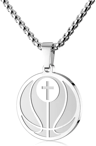 Vista 17 de Luke 1:37 Christian Sports Pendant Necklace Gift for Men Women Athletes