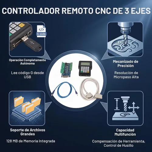 Vista 5 de LiebeWH controlador CNC de 3 ejes, 120 V de alta microstepping