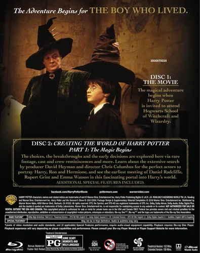 Vista 2 de Harry Potter and Sorcerer's Stone (Special Edition2 DiscBD) Blu-ray