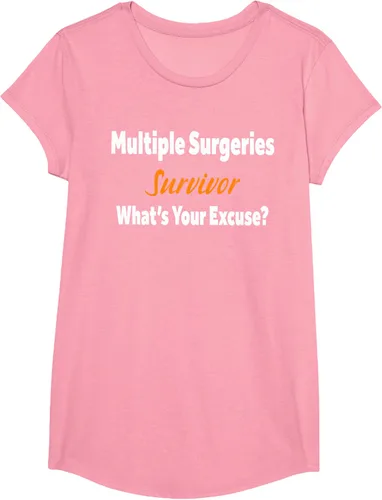 Vista 89 de Camiseta de regalo de cirugía múltiple para sobrevivientes de cirugía ¿Cuál es tu excusa?, Negro