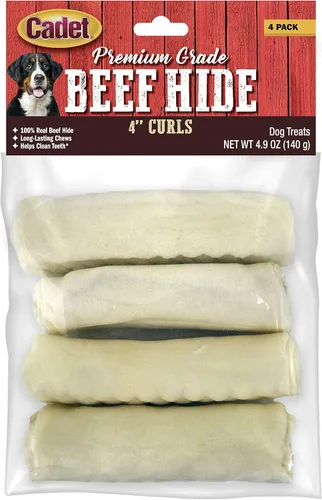 Vista 8 de Cadet Huesos de piel de carne prensada de grado prémium de 10 pulgadas, 1 paquete