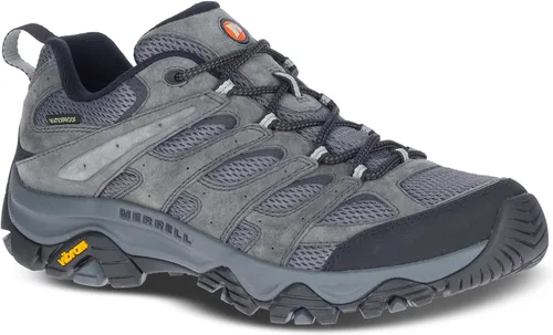 Vista 4 de Merrell Zapatos de senderismo impermeables Moab 3 para hombre, Granite, 12