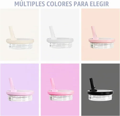 Vista 7 de Stanley - Juego de 2 tapas de repuesto para vasos Stanley H2.0 Quencher, cubierta de popote a prueba de polvo para tazas Stanley, diseño a prueba