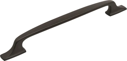 Vista 13 de Amerock Tirador de manija de gran tamaño para gabinete/electrodoméstico Bronce champán Tirador de cajón de centro a centro de 12 pulgadas