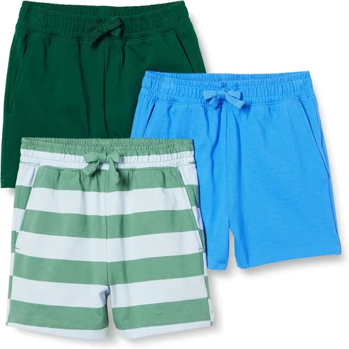 Vista 7 de Amazon Essentials Pantalones cortos de algodón con cintura elástica, paquete de 3 unidades para niños y niños pequeños