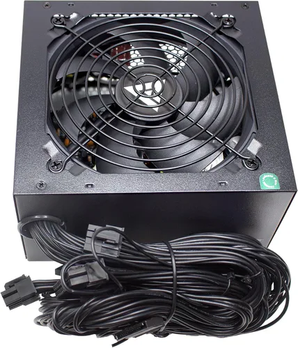Vista 3 de APEVIA VENUS450W Venus 450W ATX Fuente de alimentación, ventilador de 4.724 in, todas las protecciones 450W ATX Power Supply, 120mm Auto Thermal