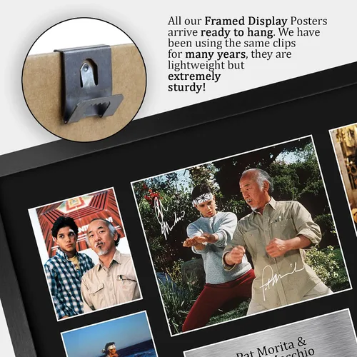 Vista 5 de HWC Trading Ralph Macchio & Pat Morita The Karate Kid Gifts Impreso Firmado Autograph Picture Display para fanáticos de recuerdos de películas, 16 x