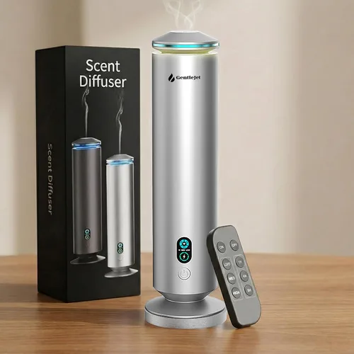 Vista 8 de GentleJet MajesticMist Difusor de aceite esencial sin agua para habitaciones grandes (1000 pies cuadrados), máquina de aroma nebulizador de aire