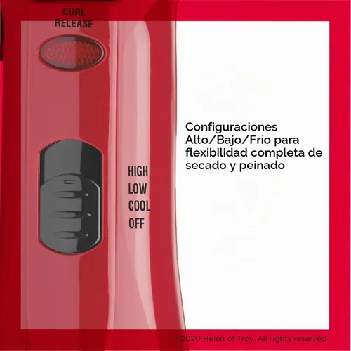 Vista 4 de Kit de Aire Caliente Perfect Style de 1200W Revlon Peinado, Rizado y Volumen, Juego de 3 Piezas