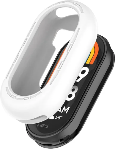 Vista 4 de Funda protectora para Mi Band 8, a prueba de golpes, resistente a los golpes, funda de parachoques para Xiaomi Mi Band 8 Activity Tracker