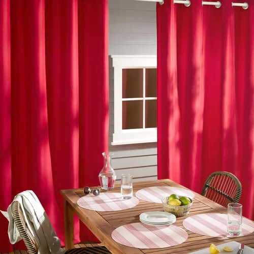 Vista 148 de TOWN & COUNTRY BASICS Cabana Cortinas Sólidas de Peso Pesado para Interiores y Exteriores, Opacidad de Filtrado de Luz con Parte Superior de Ojales