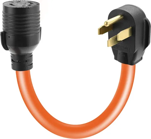Vista 15 de Cable adaptador de secadora NEMA 5-15P a 10-30R, 1.5 pies