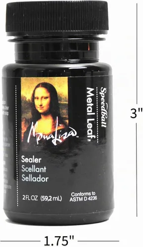 Vista 3 de Speedball Mona Lisa sellador a base de agua de 2 onzas para hoja de metal.