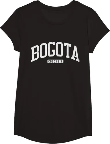 Vista 5 de Camiseta estilo universitario de Bogotá Colombia, Negro